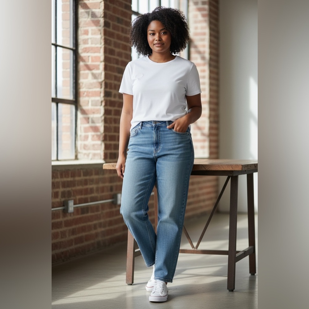Old Navy Light Blue Women's Straight Leg Jeans